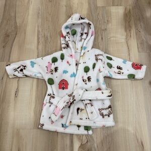 HB Baby Farm Print Robe 0-9 months
